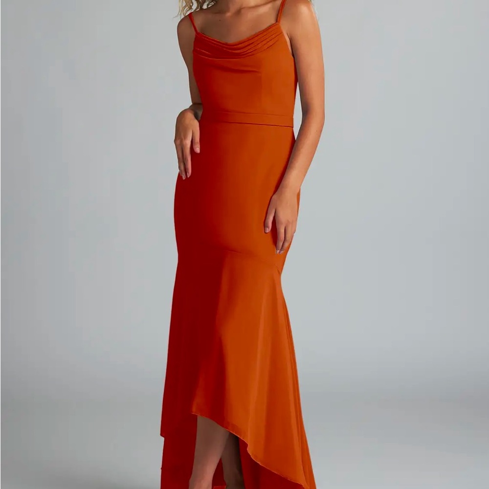 NWT Azazie Summer Paprika Dress